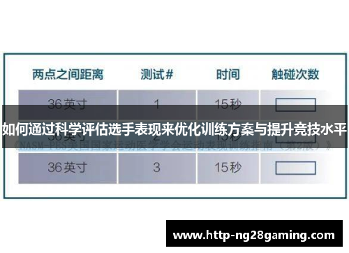 如何通过科学评估选手表现来优化训练方案与提升竞技水平